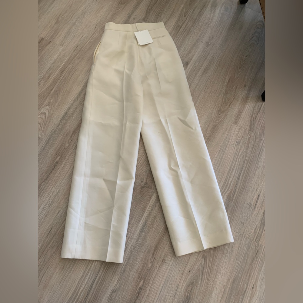 THE ROW Gordon Wool Wide-leg Pants Size 2 - Picture 6 of 13